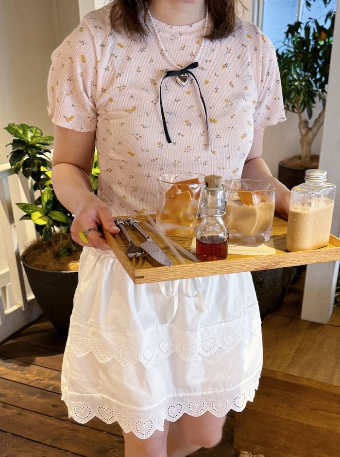 ＜SL2241627＞　flower thermal tee