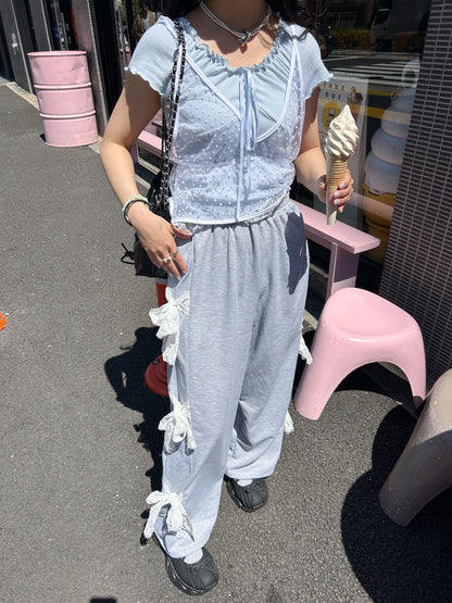＜SL2241644＞　ギャザーリボントップス