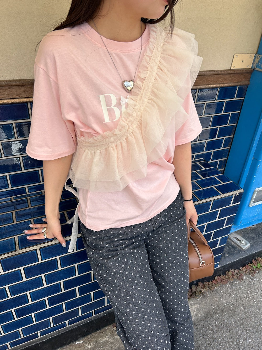 ＜SL2241618＞　Beyond ribbon tee
