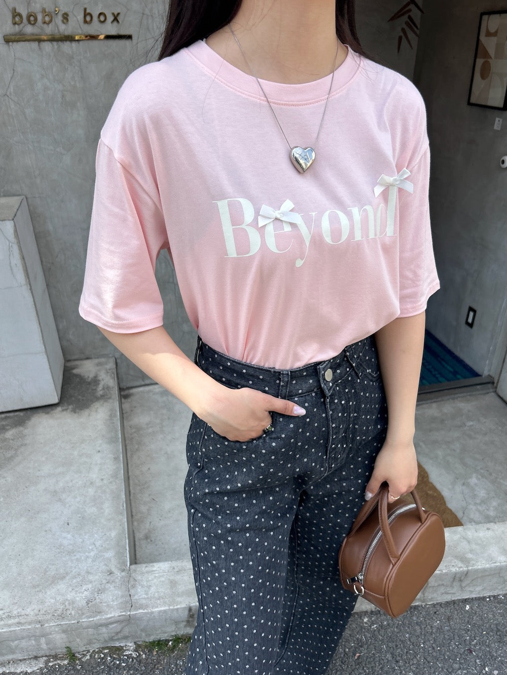 ＜SL2241618＞　Beyond ribbon tee