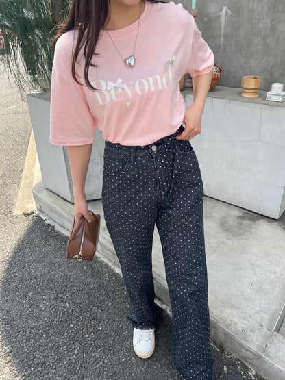 ＜SL2241618＞　Beyond ribbon tee