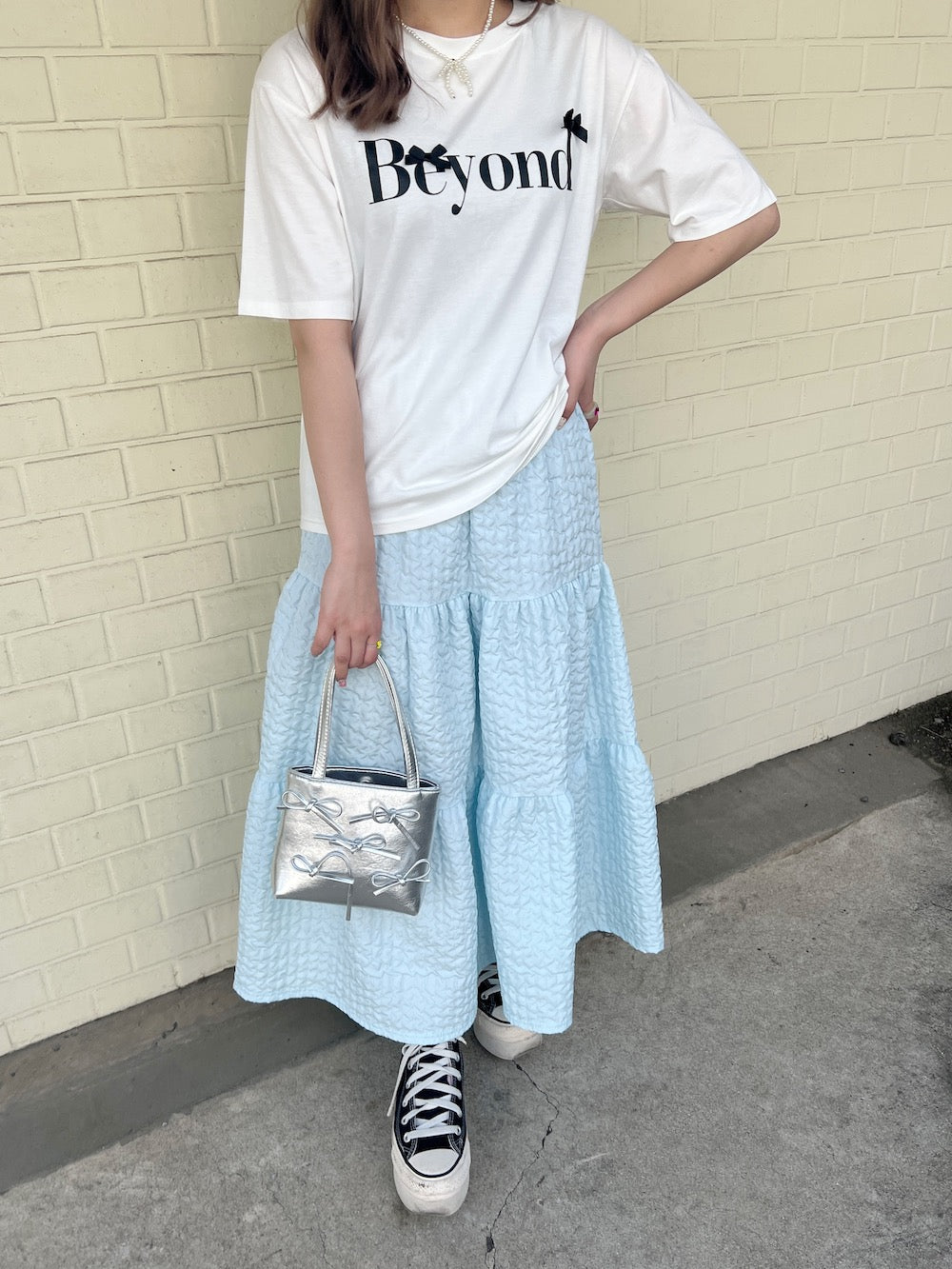 ＜SL2241618＞　Beyond ribbon tee