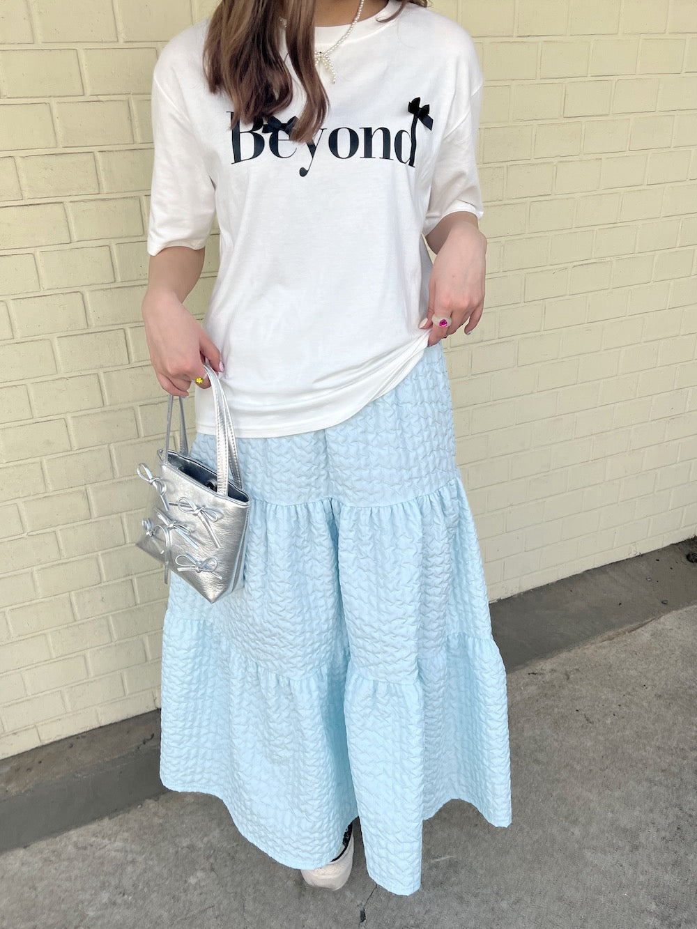 ＜SL2241618＞　Beyond ribbon tee
