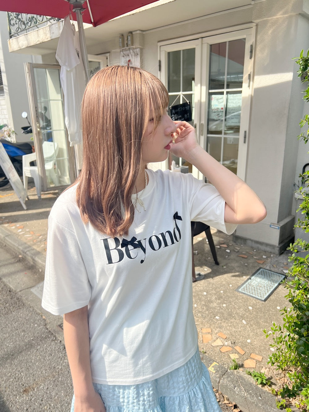 ＜SL2241618＞　Beyond ribbon tee