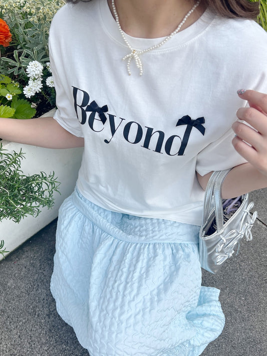 ＜SL2241618＞　Beyond ribbon tee