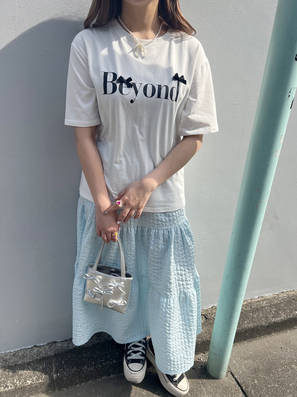 ＜SL2241618＞　Beyond ribbon tee