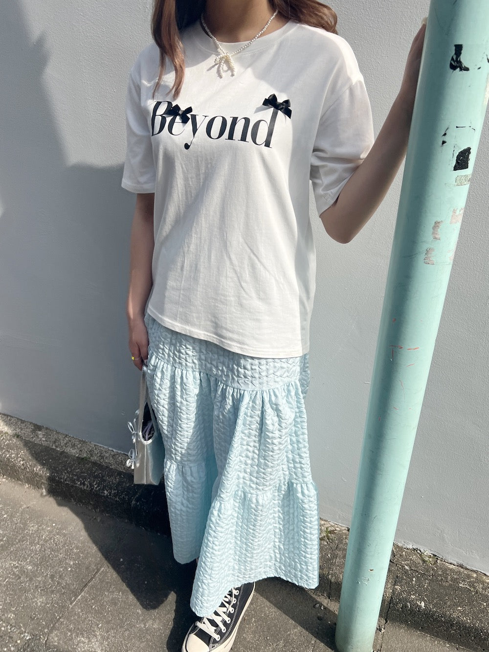 ＜SL2241618＞　Beyond ribbon tee