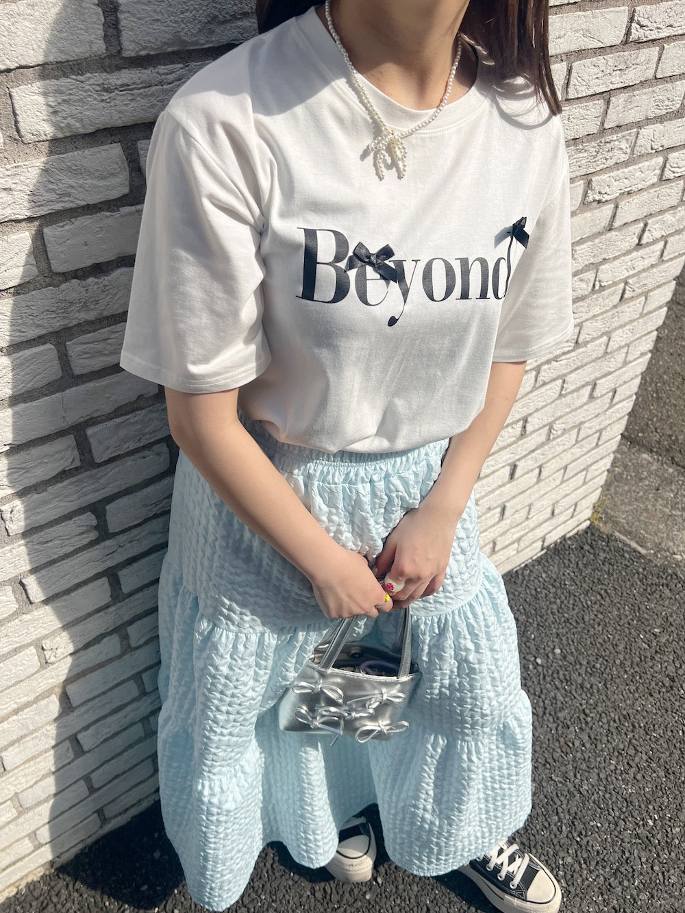 ＜SL2241618＞　Beyond ribbon tee