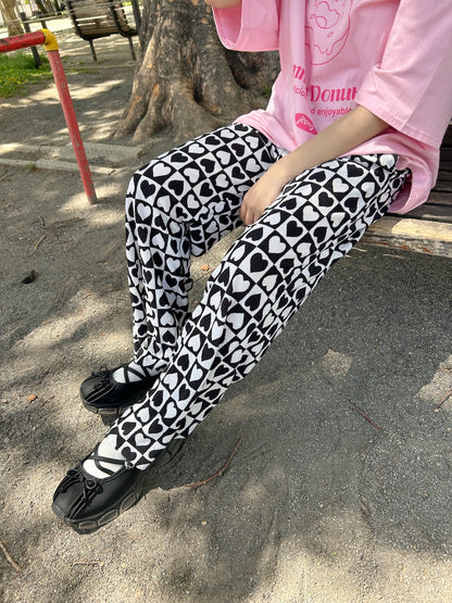 ＜SL2241611＞　ハートプリーツパンツ