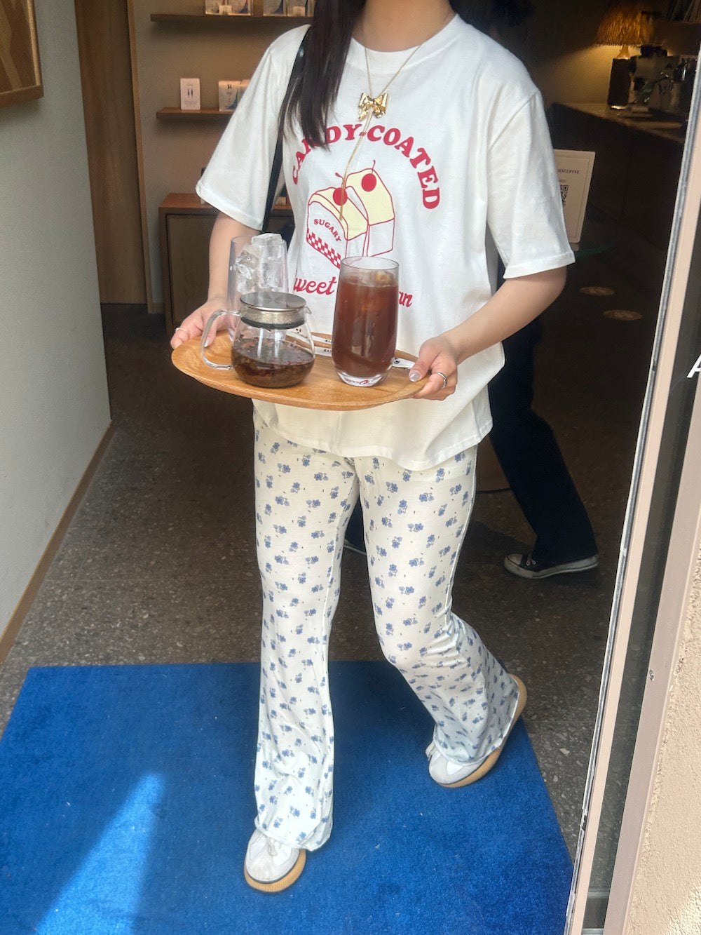 ＜SL2234653＞　フラワーフレアパンツ