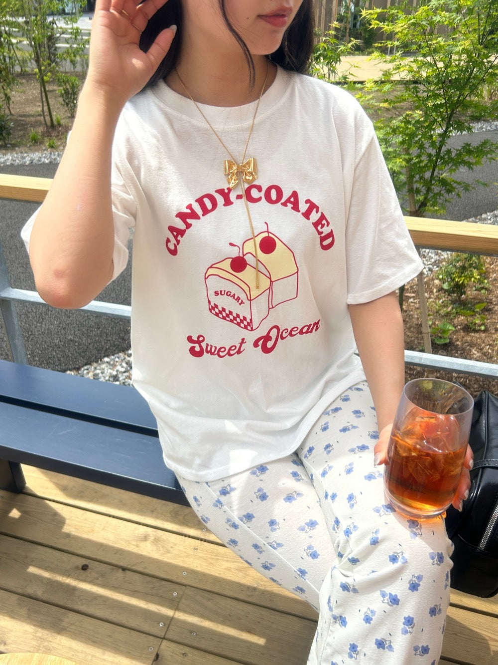 ＜SL2241659＞　candy cake tee