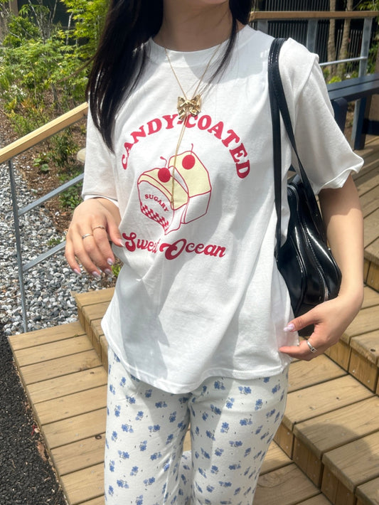 ＜SL2241659＞　candy cake tee