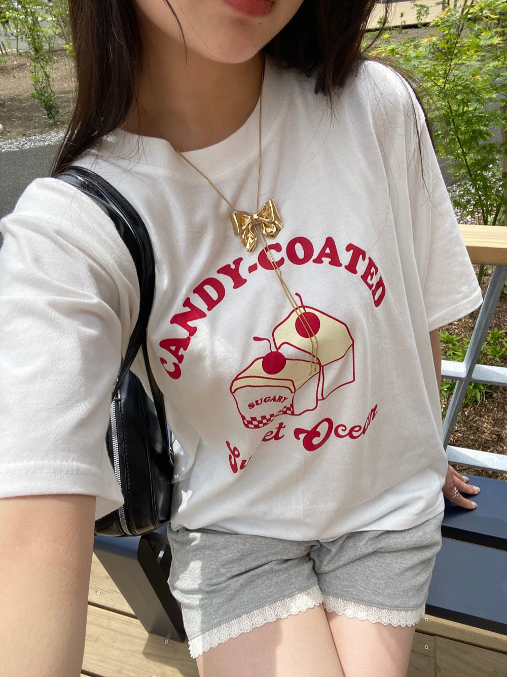 ＜SL2241659＞　candy cake tee