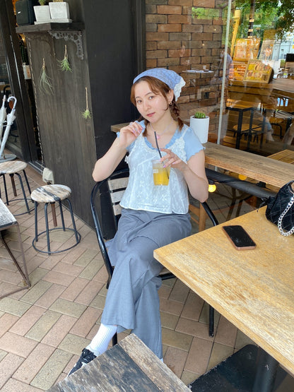 ＜SL2241644＞　ギャザーリボントップス