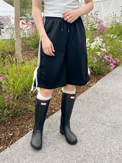 ＜SL2242608＞　サイドレースリボンハーフパンツ