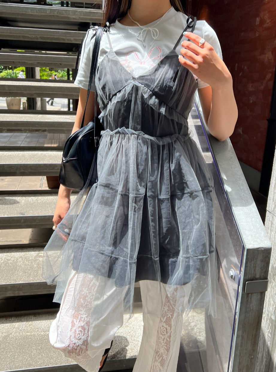 ＜SL2242610＞　リボンクロップドTシャツ