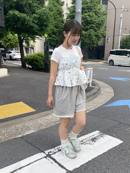 ＜SL2242601＞　フラワーフリルビスチェ
