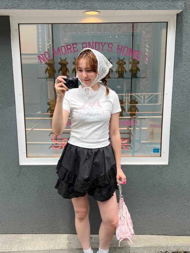 ＜SL2242610＞　リボンクロップドTシャツ