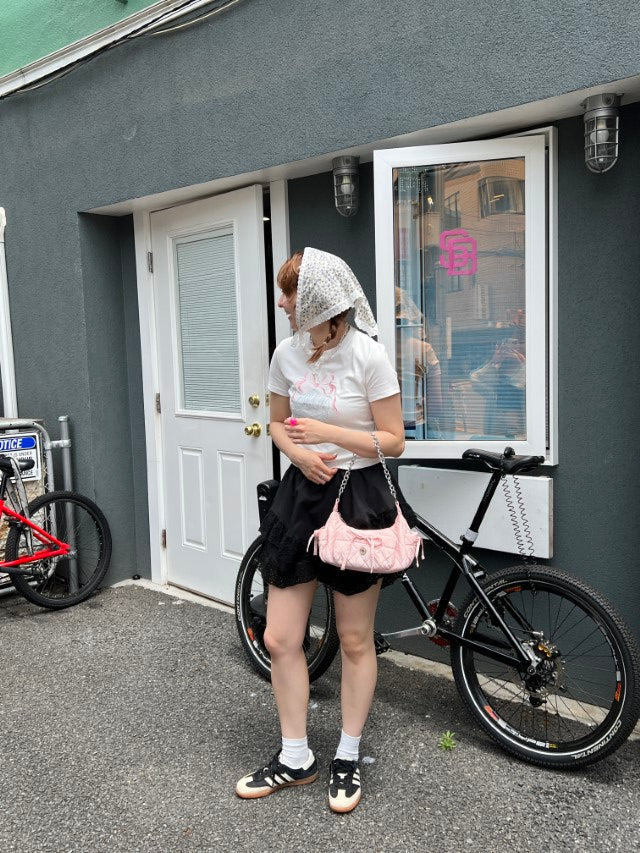 ＜SL2242610＞　リボンクロップドTシャツ