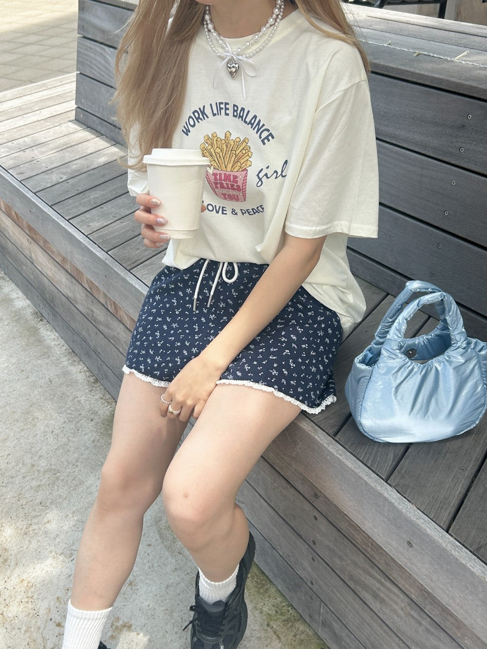 ＜SL2242617＞　小花柄フリルメロウショートパンツ