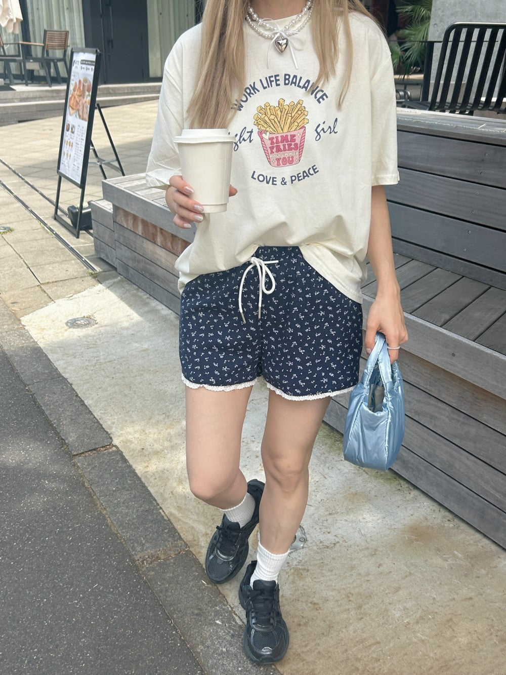 ＜SL2242617＞　小花柄フリルメロウショートパンツ