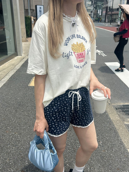 ＜SL2242617＞　小花柄フリルメロウショートパンツ