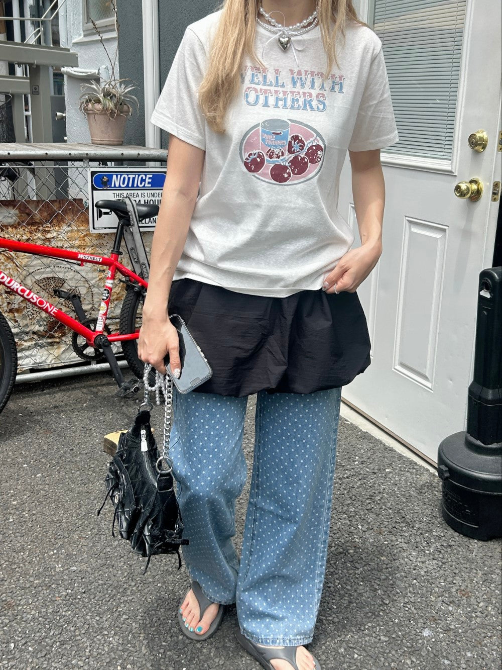 ＜SL2242619＞　vintage tomato tee