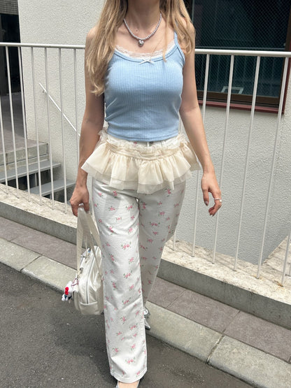 ＜SL2242646＞　fancy flower pants