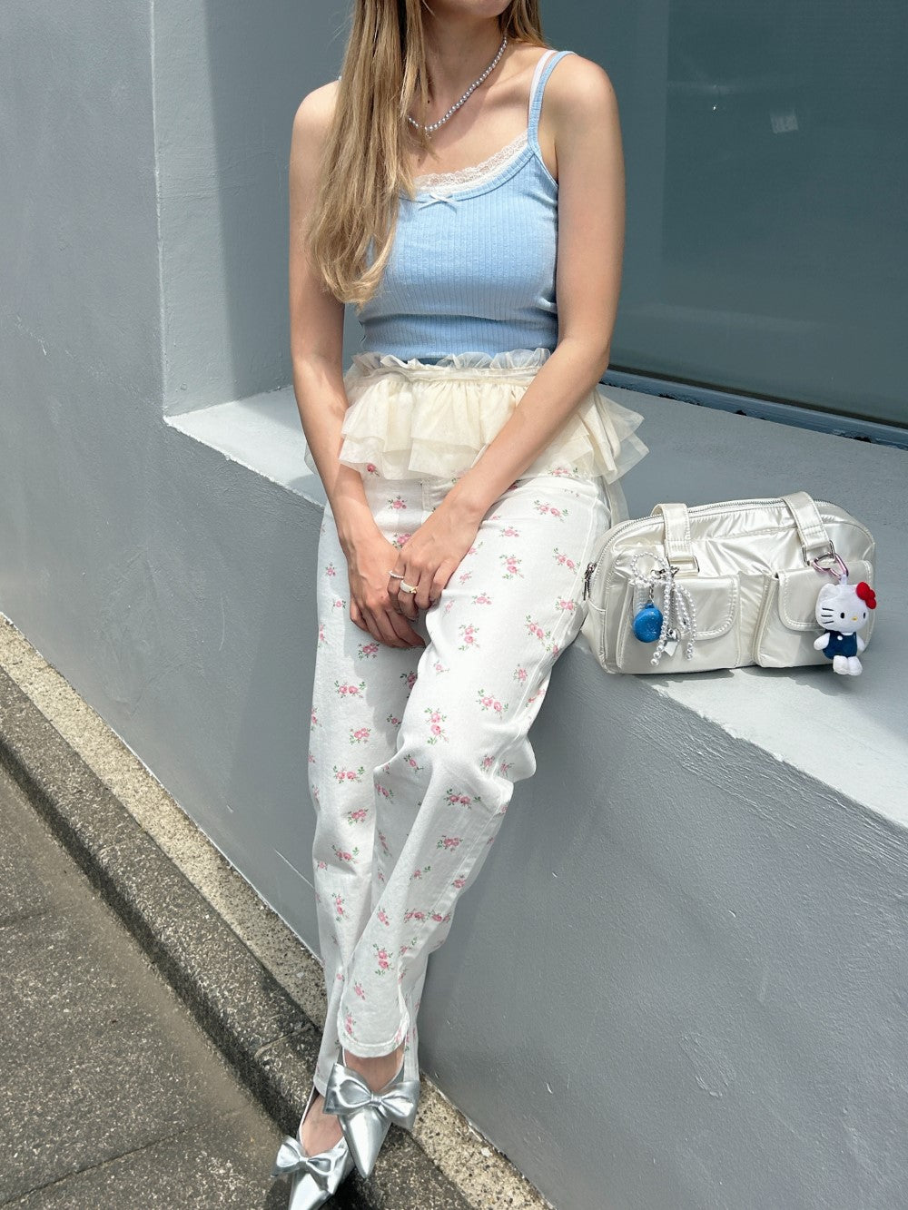 ＜SL2242646＞　fancy flower pants