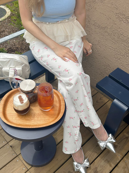 ＜SL2242646＞　fancy flower pants