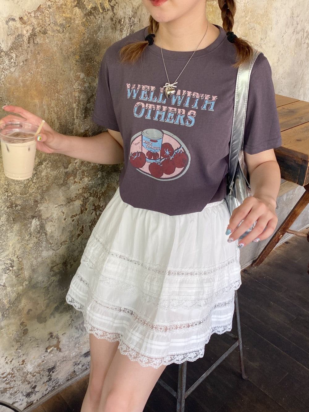 ＜SL2242619＞　vintage tomato tee