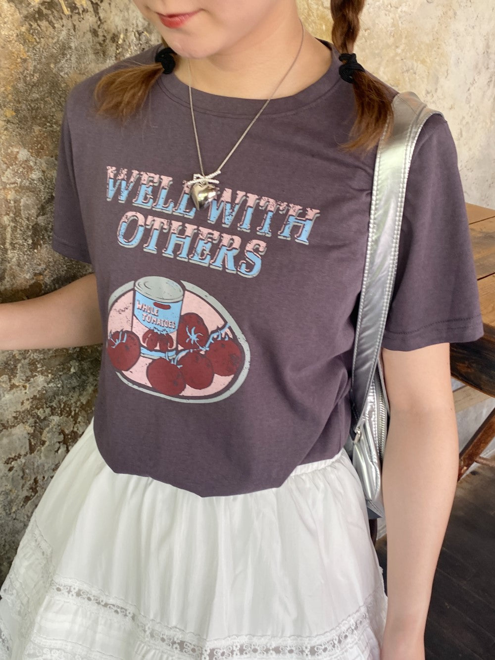 ＜SL2242619＞　vintage tomato tee