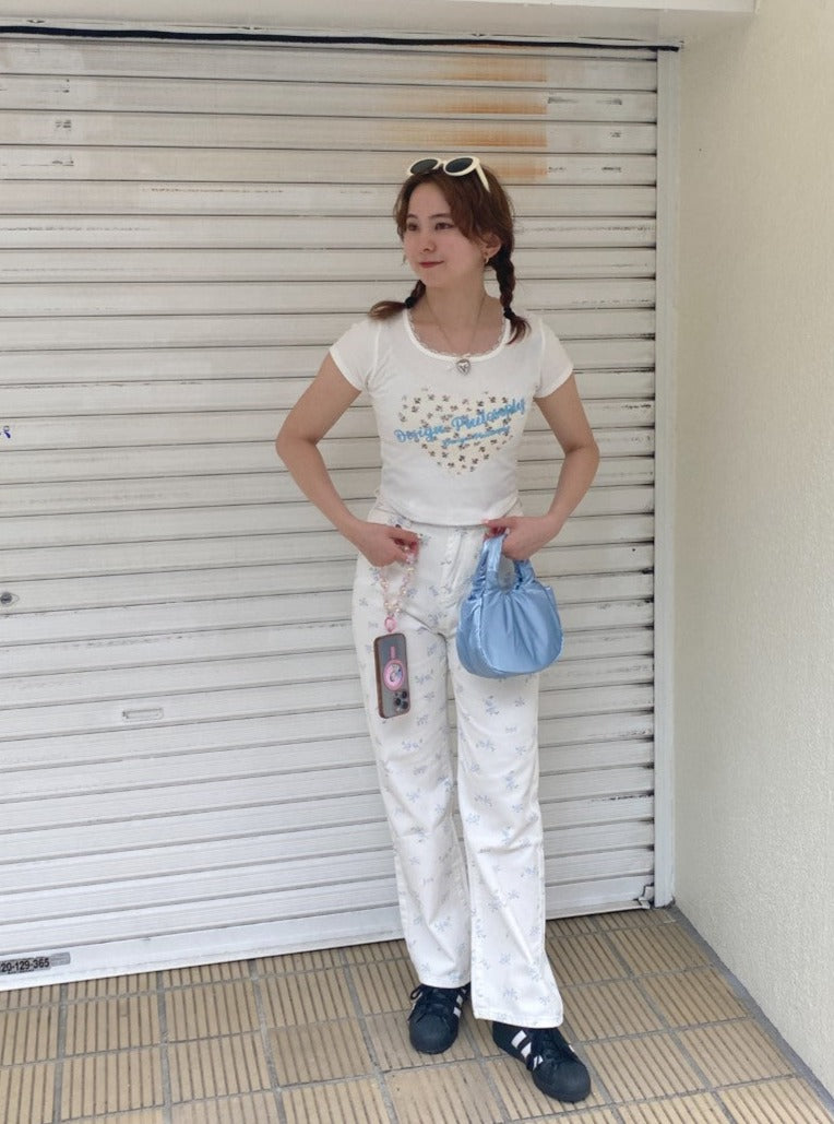 ＜SL2242646＞　fancy flower pants