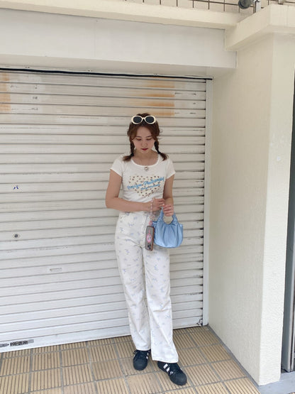 ＜SL2242646＞　fancy flower pants