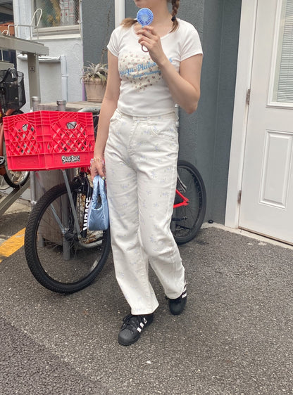 ＜SL2242646＞　fancy flower pants