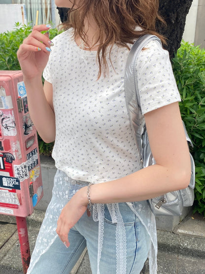 ＜SL2242614＞　romantic flower tee