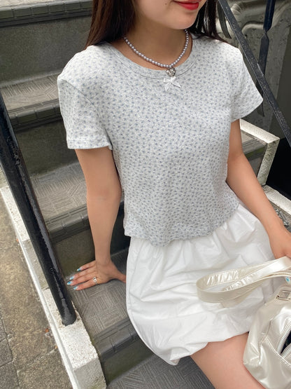 ＜SL2242614＞　romantic flower tee