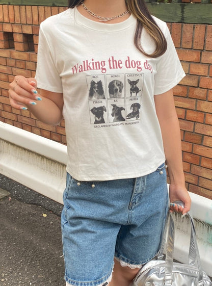 ＜SL2242636＞　dog print tee