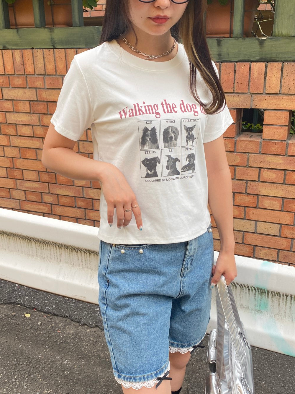 ＜SL2242636＞　dog print tee