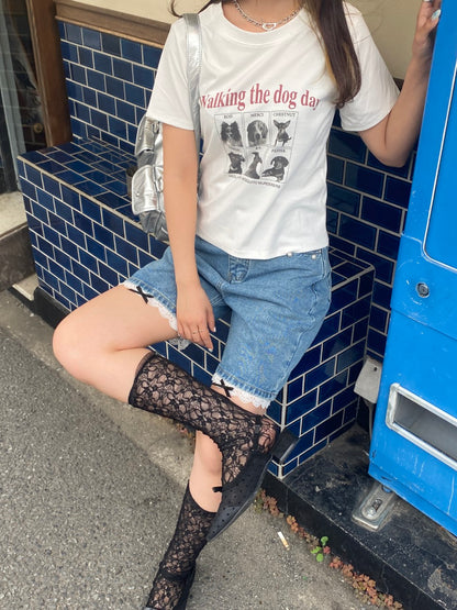＜SL2242636＞　dog print tee