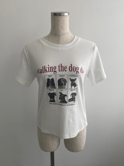 ＜SL2242636＞　dog print tee