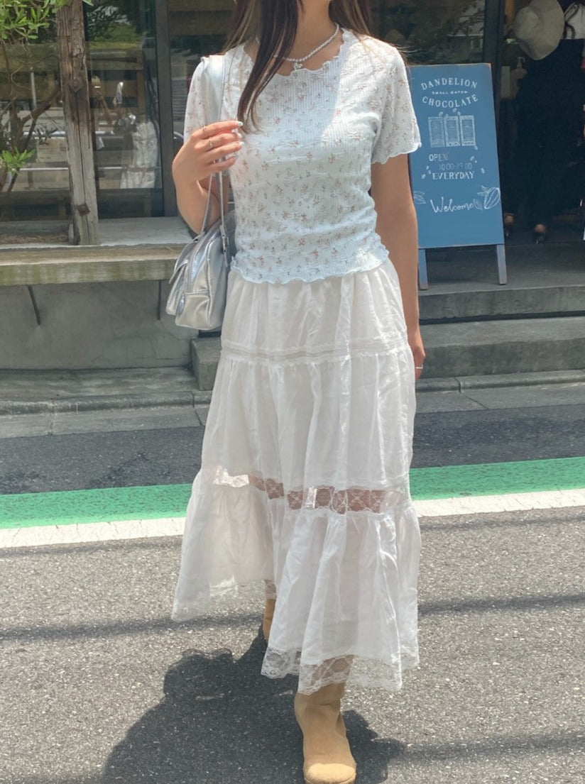 ＜SL2242639＞　flower tee