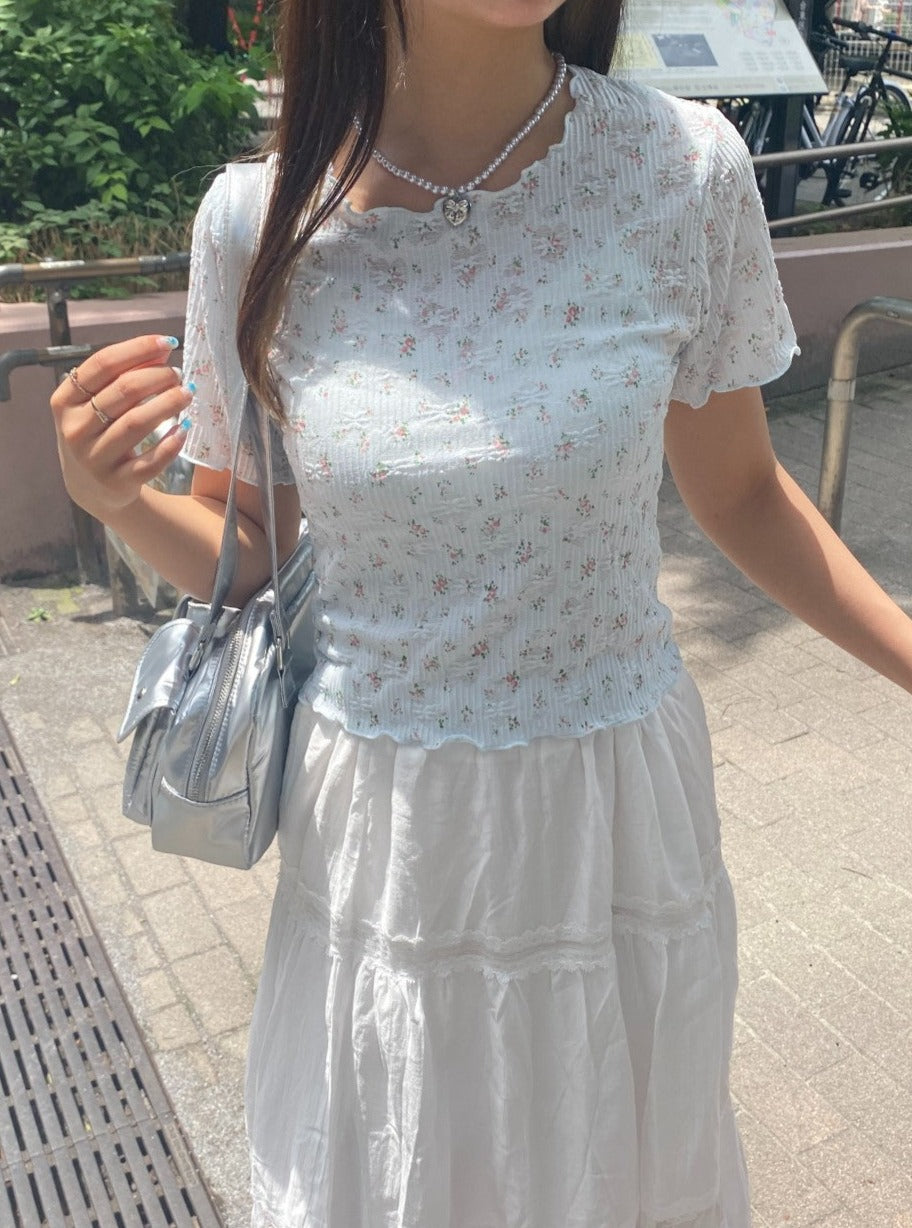 ＜SL2242639＞　flower tee