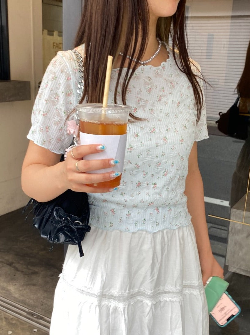 ＜SL2242639＞　flower tee
