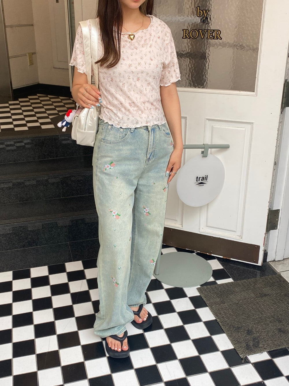 ＜SL2242639＞　flower tee