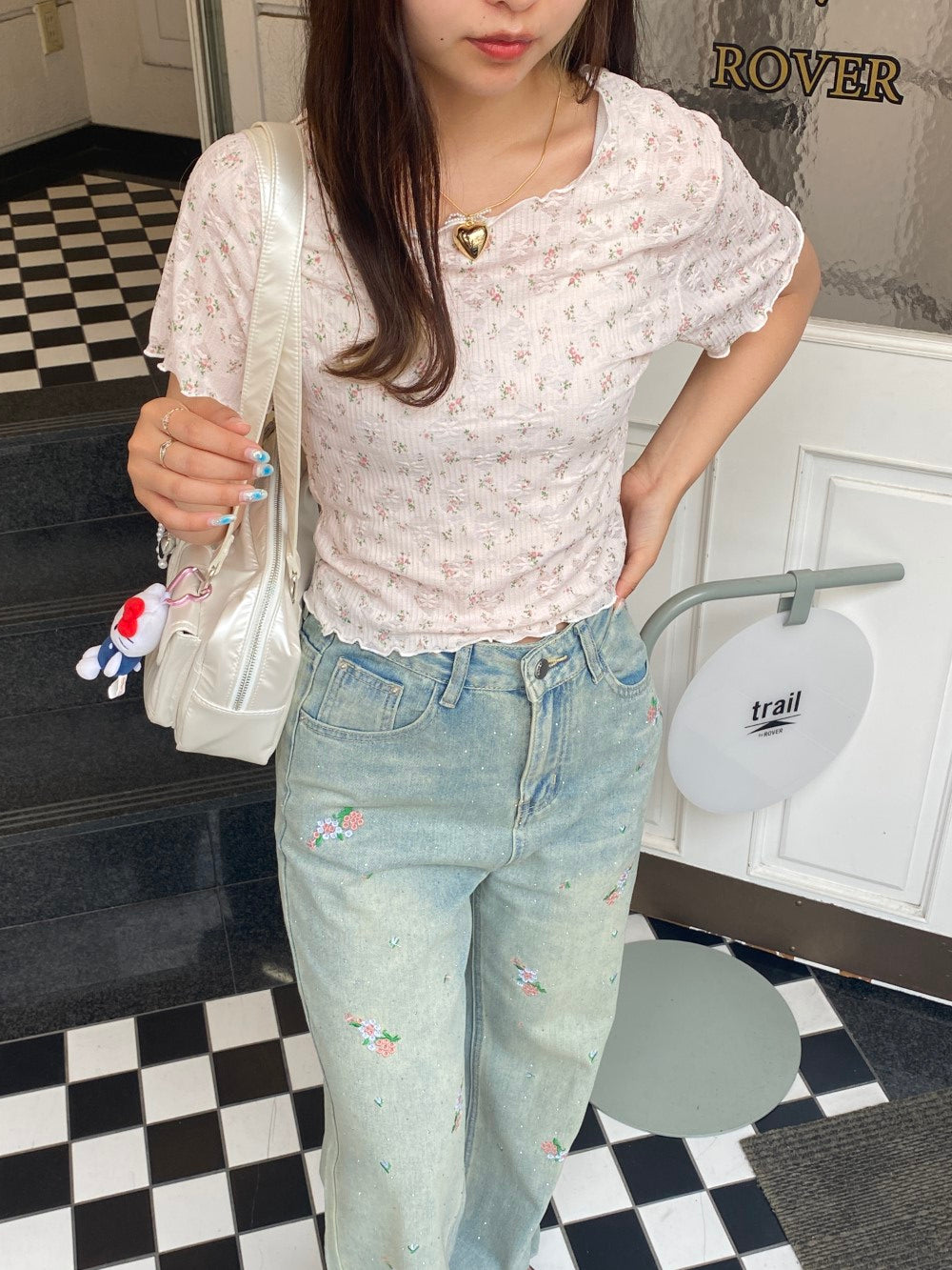 ＜SL2242639＞　flower tee