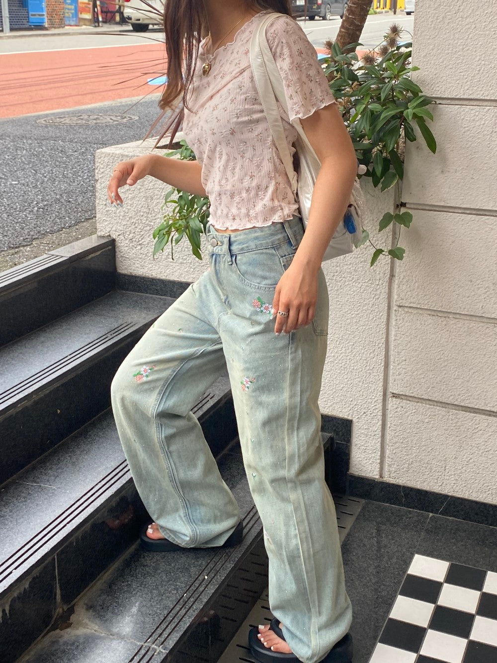 ＜SL2242639＞　flower tee