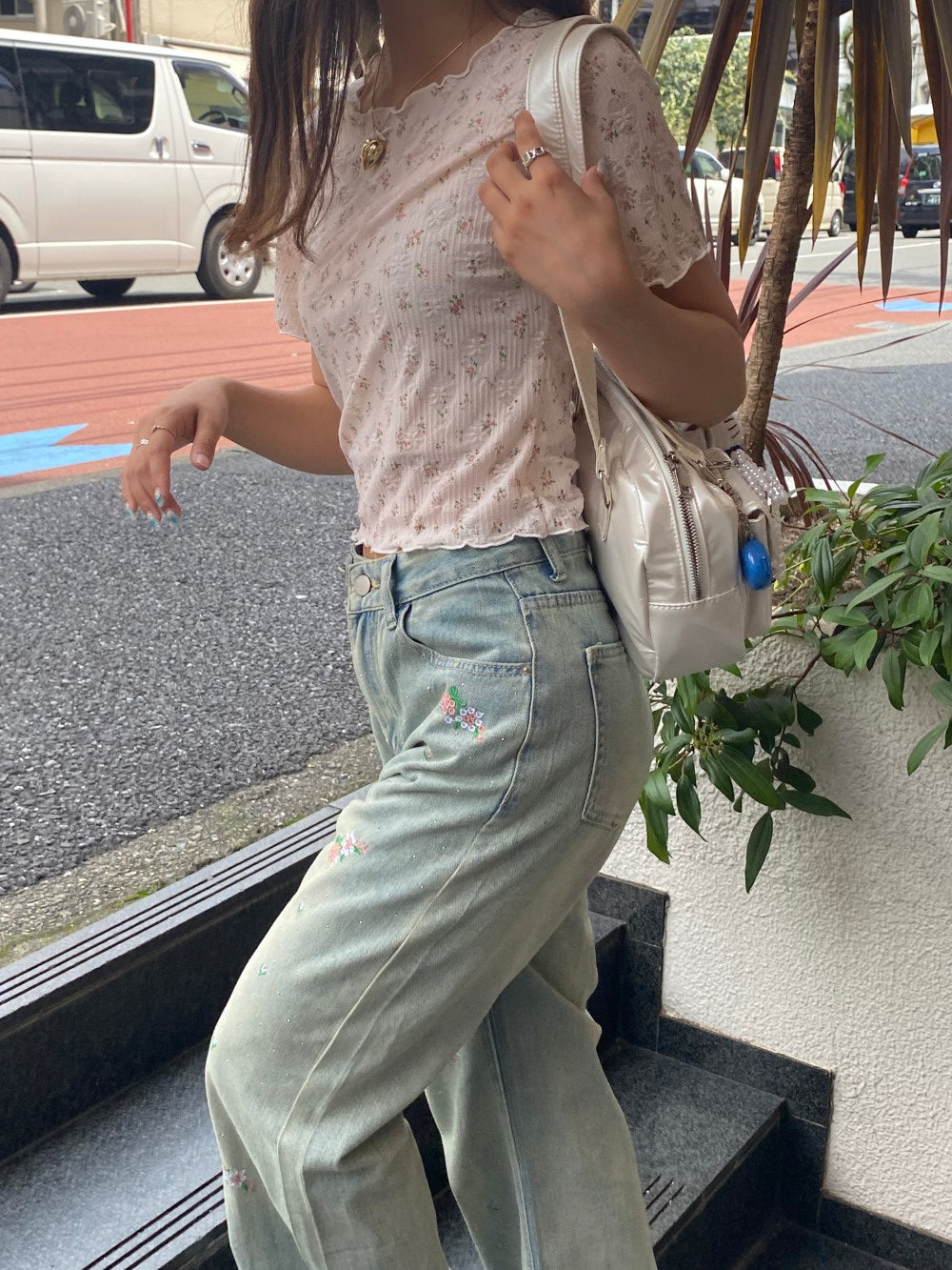 ＜SL2242639＞　flower tee