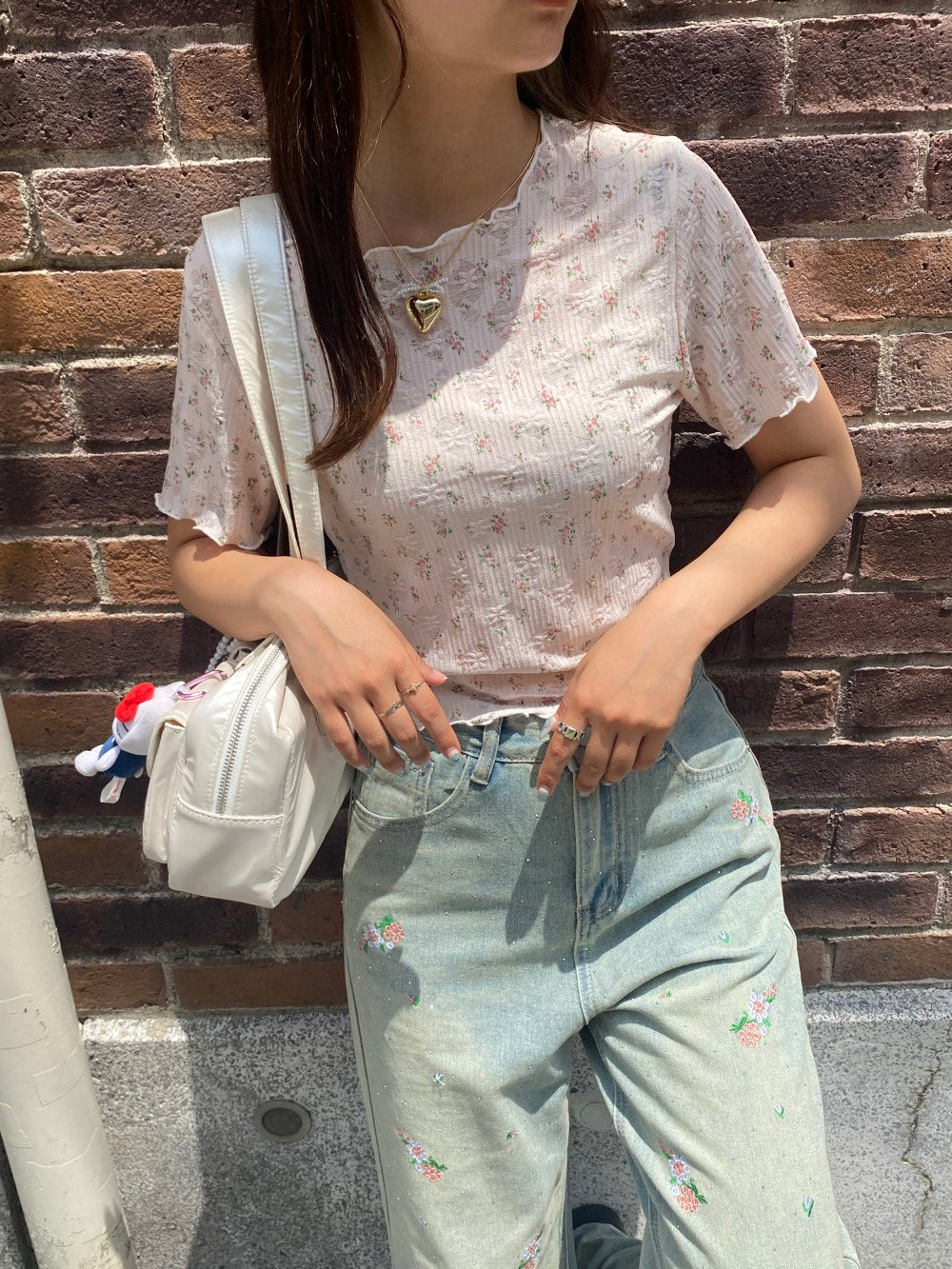 ＜SL2242639＞　flower tee