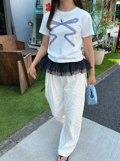 ＜SL2241665＞　フラワーエンボスパンツ